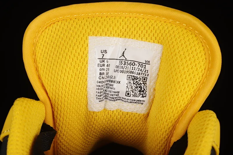 All categories Air Jordan Jordan series basketball shoes Air Jordan 1 Low Air Jordan 1 Low "University Gold" AJ1 Joe 1 University gold medal low-top casual sneakers 553560-701